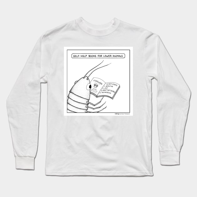 Self help books Long Sleeve T-Shirt by stevet3214